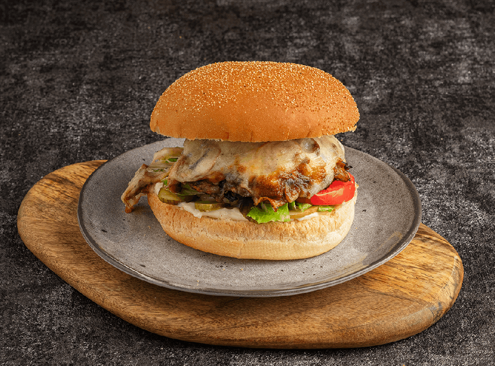 Swiss BBQ Beef Burger