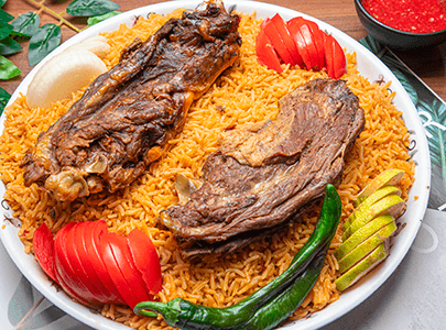 Beef Mandi Platter 