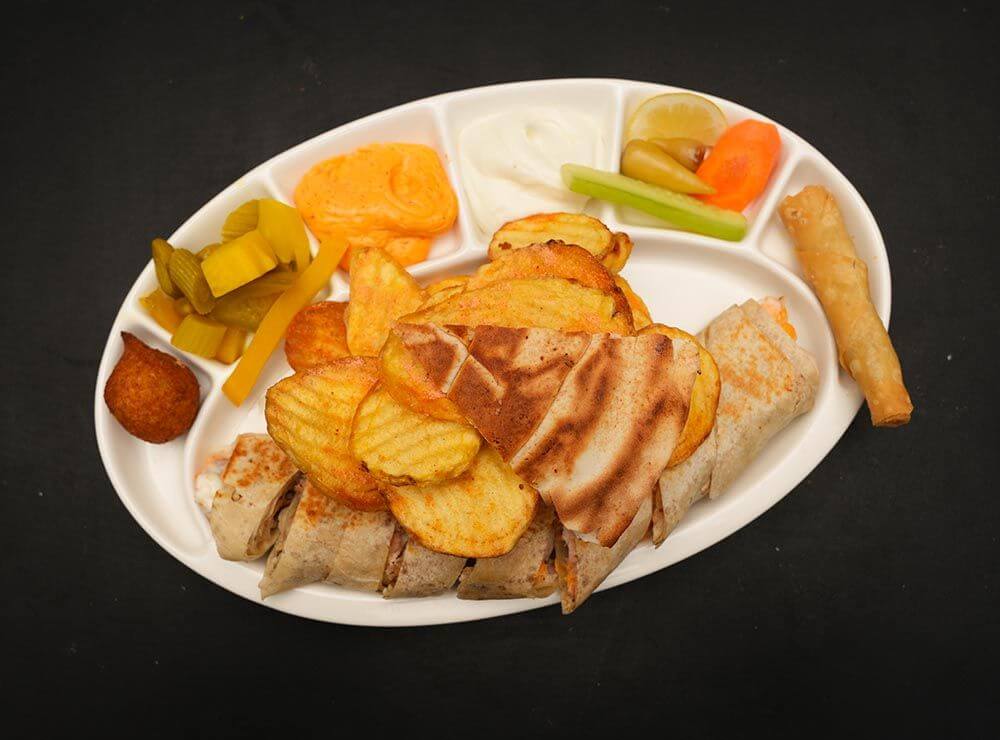 Arabic Beef Shawarma Saj Meal