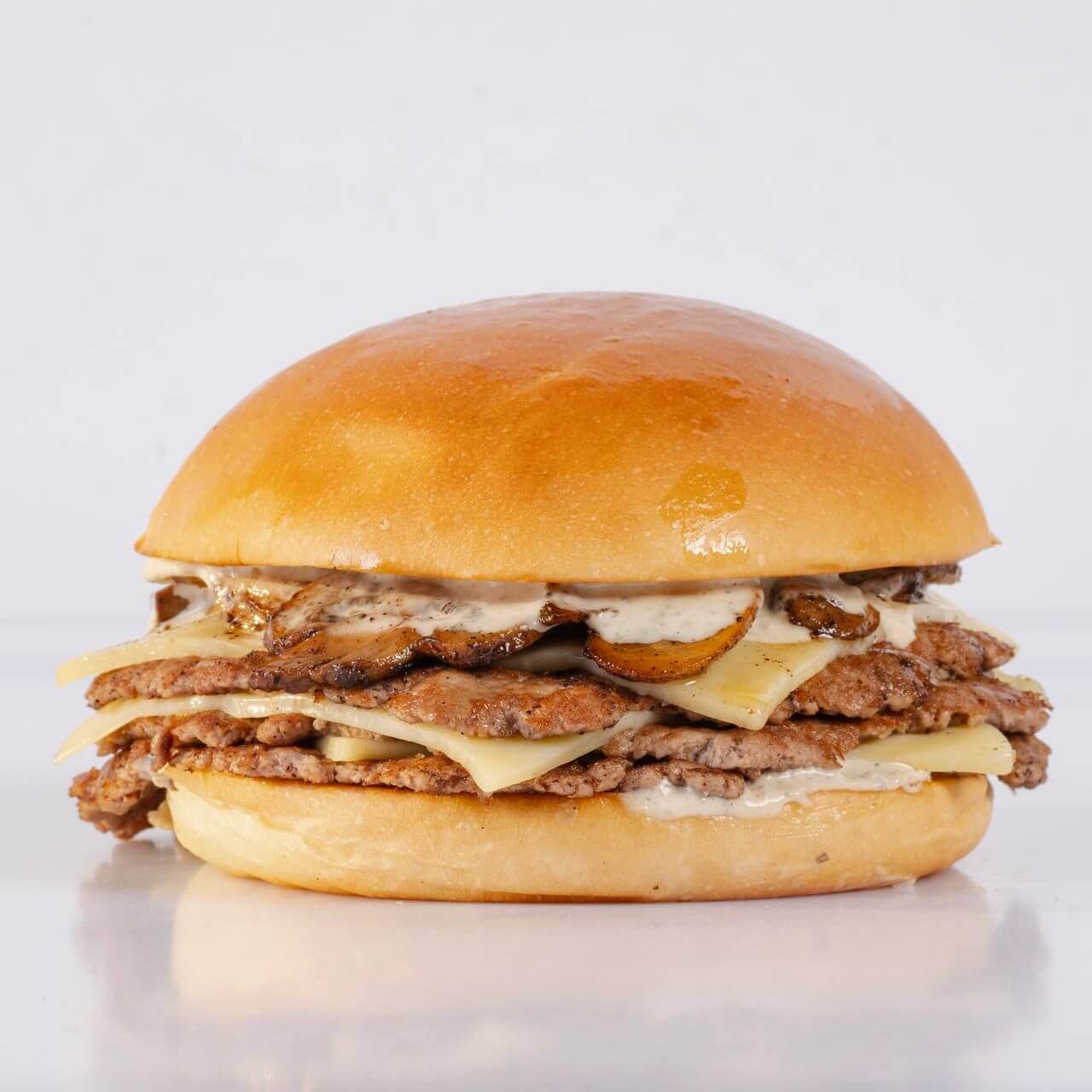 Creamy Mushroom Beef Burger