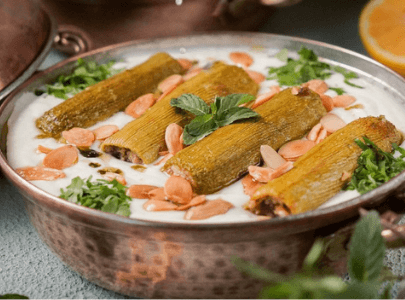Zucchini With Yogurt Platter
