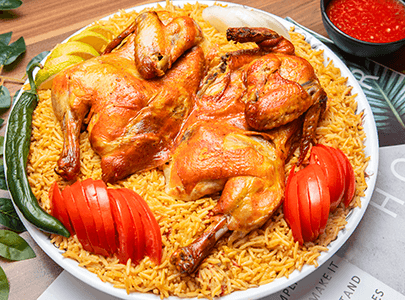 Chicken Mandi Platter 