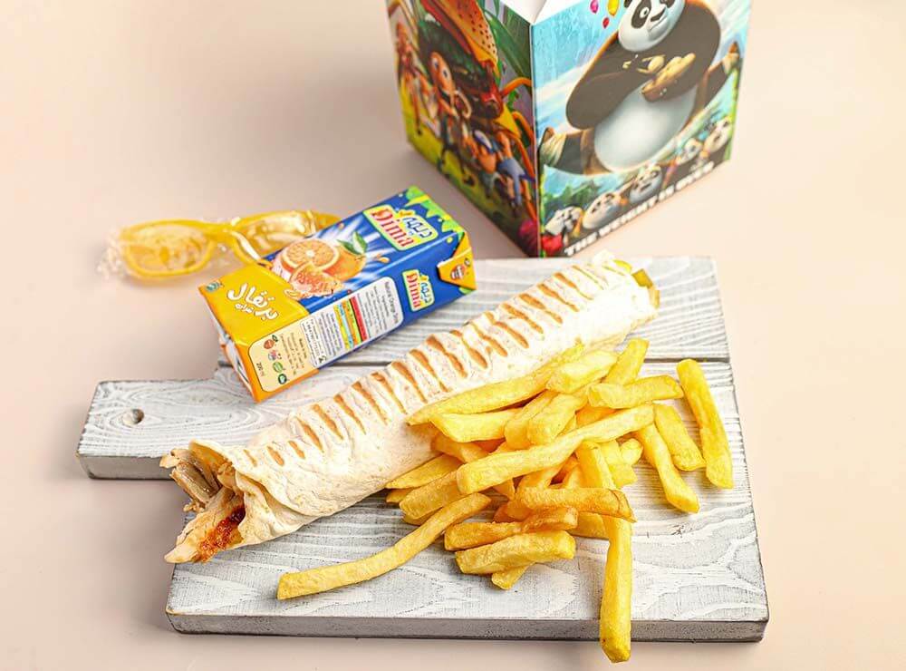 Chicken Shawarma Saj Kids Meal