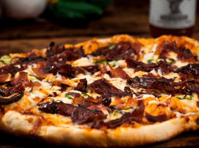Smoked Beef Pizza 