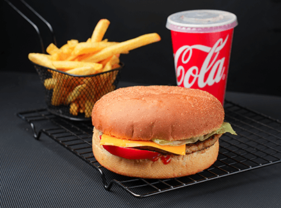 Cheese Chicken Burger Meal 