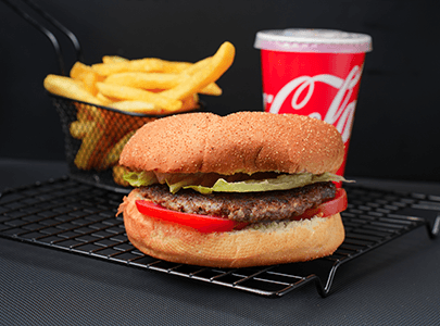 Eat & Go Beef Burger Meal 