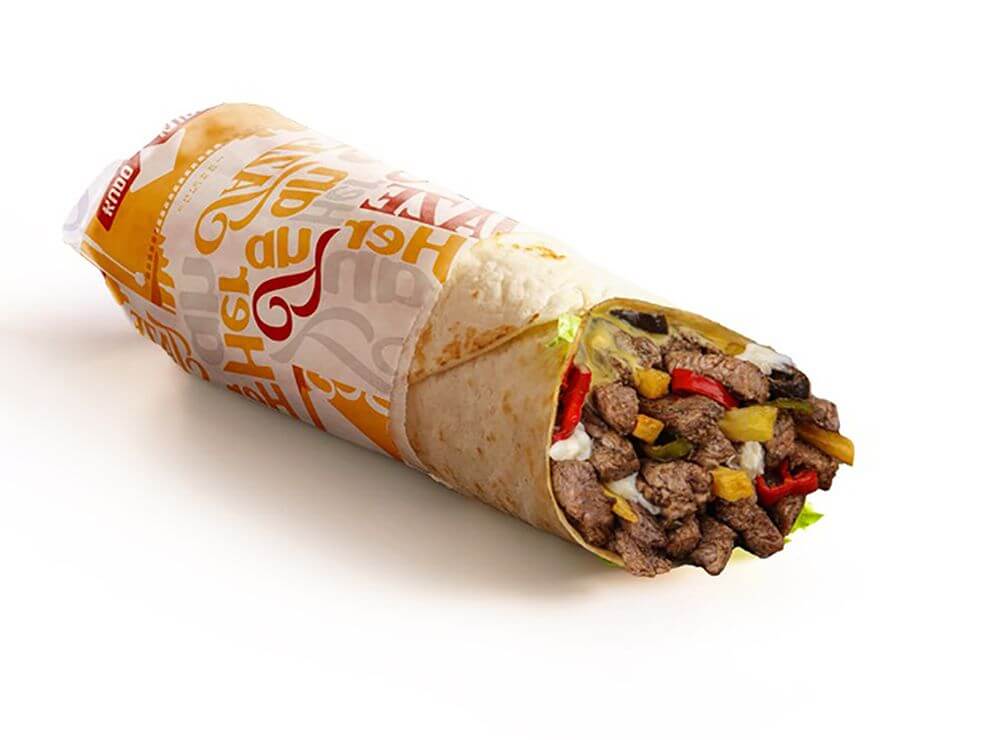 Beef Fajita Wrap Sandwich 