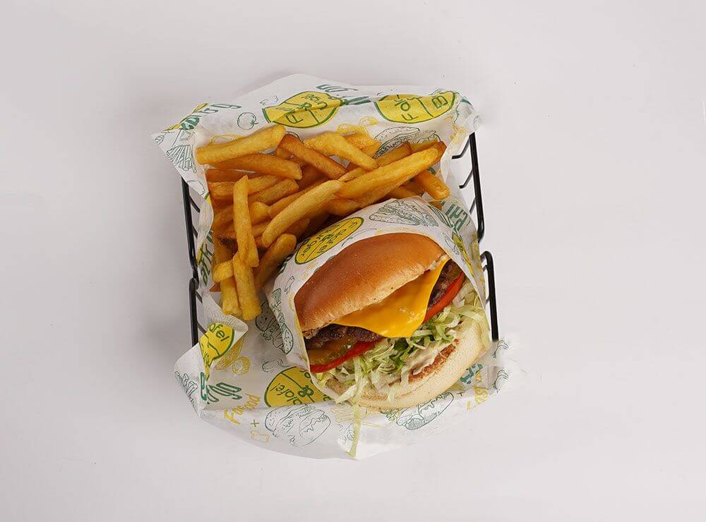 Beef Cheese Burger Meal