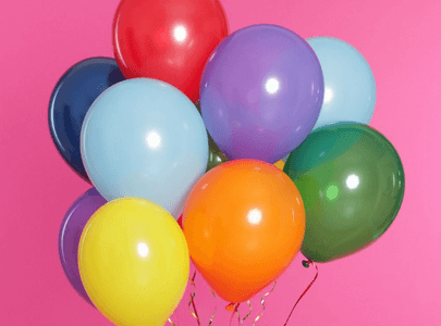 Colored Helium Balloon 