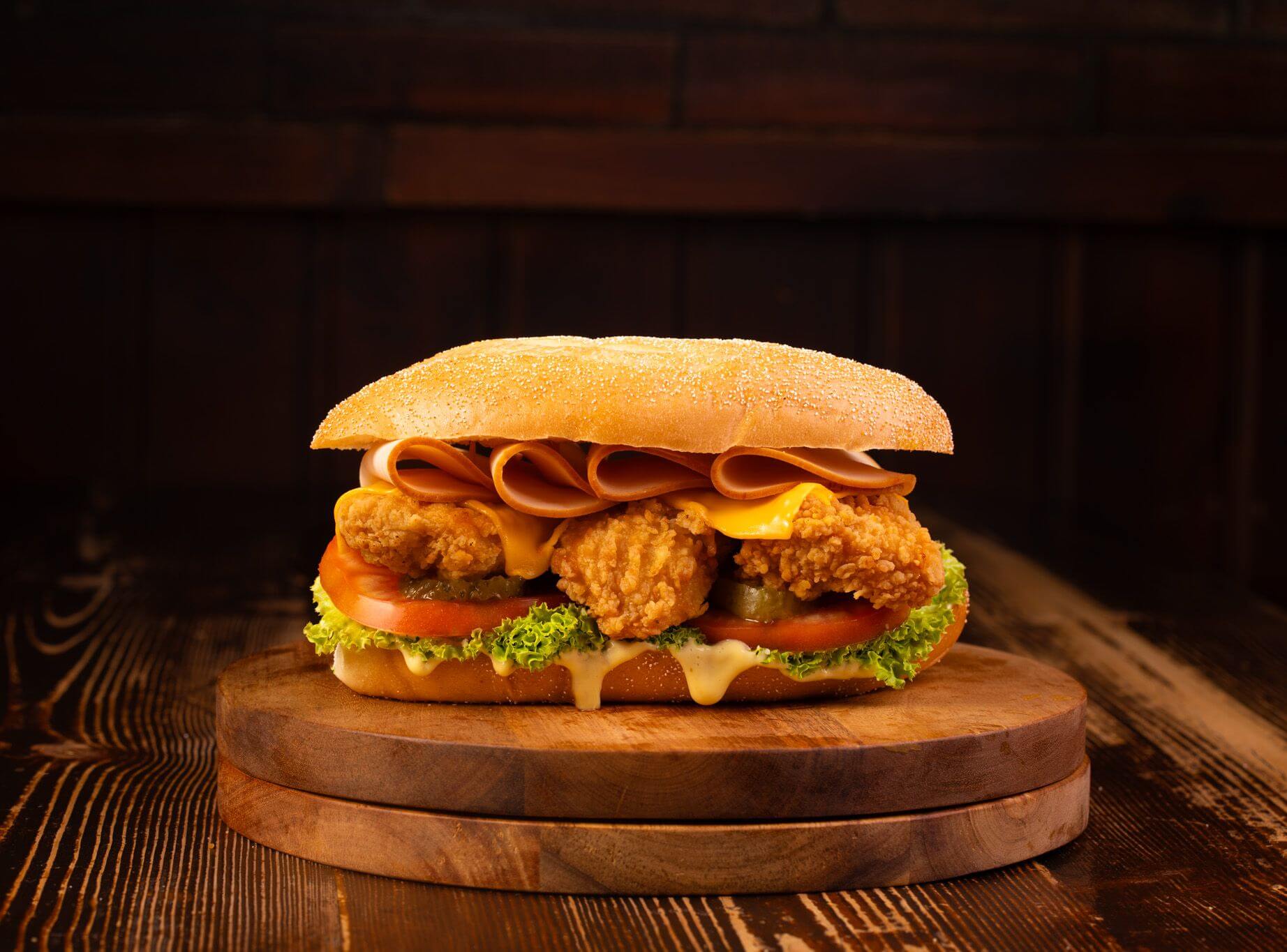 Fried Chicken Bucharest Sandwich