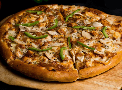 Chicken Mushroom Pizza 