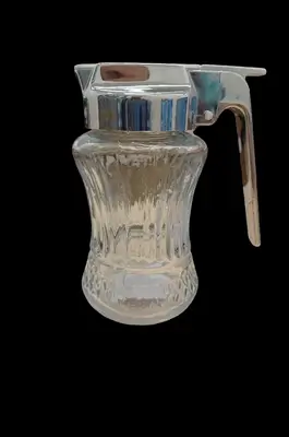 Glass Sugar Dispenser with Metal Lid