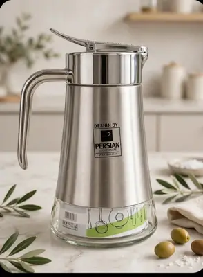 Glass and Metal Syrup Dispenser (5 pcs)