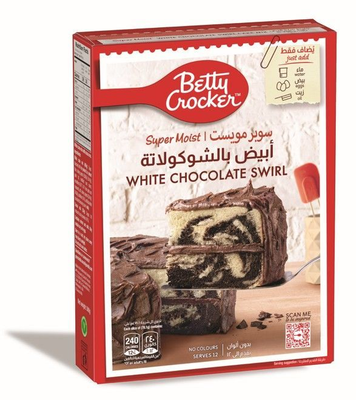 Betty Crocker Super Moist White Chocolate Swirl Cake Mix