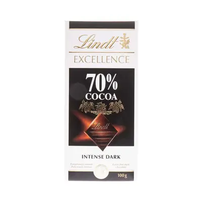 Lindt Excellence Dark 70% Cocoa Chocolate Bar