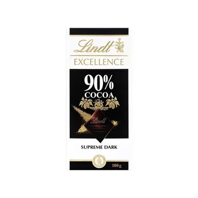 Lindt Excellence 90% Cocoa Dark Chocolate, 100g
