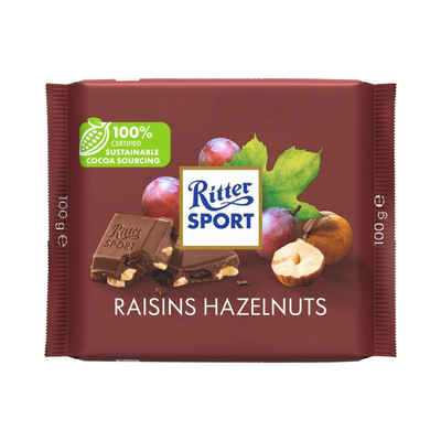 Ritter Sport Raisin And Hazelnut 100g