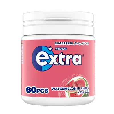 Extra Watermelon Flavored Sugar Free Gum, 60 Pieces