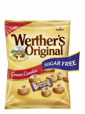 Storck Werther's Original Classic Sugar Free Candies Bag