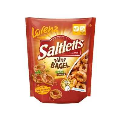 Lorenz Saltletts Sea Salt Mini Bagel Pretzels