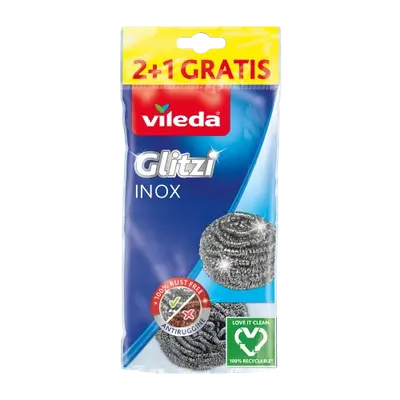 Vileda Metallic Inox, 2+1 Pieces