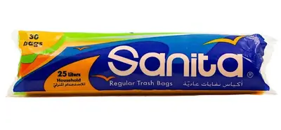 Sanita Regular Trash Bags, 25L