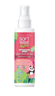 Cosmaline Soft Wave Kids Strawberry and Herbal Detangling Spray