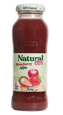 Natural Strawberry and Apple Juice