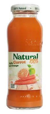 Natural 100% Apple, Carrot and Orange Juice