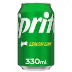 Sprite Lemon-Lime Flavoured Soft Drink Can, 330ml