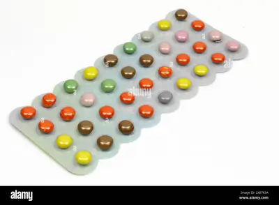 Multi-Colored Chocolate Candy Pills