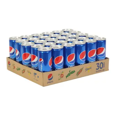 Pepsi Soft Drink Cans Pack 250ml × 30