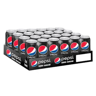 Pepsi Zero Calories Soft Drink 185ml x 30
