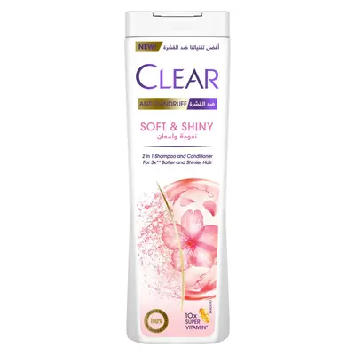 Clear Anti Dandruff 2In1 Shampoo And Conditioner Soft & Shiny