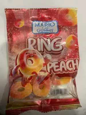 Mario Gummy Peach Rings