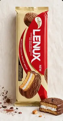 Lenux KingSize Sandwich Biscuit with Cocoa and Marshmallow