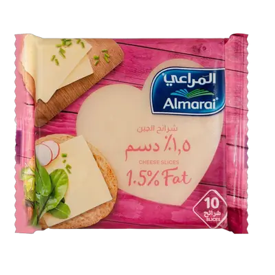 Almarai Processed Cheddar Cheese Slices 1.5% Fat
