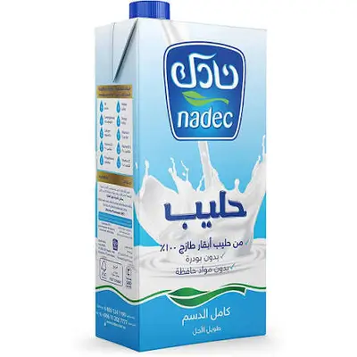Nadec UHT Milk Full Fat 1L