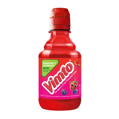 Vimto Strawberry Flavored Drink with Immunity Support, 250ml