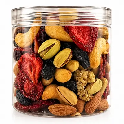 Mixed Nuts & Dried Fruits Jar