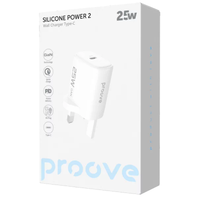 Proove Silicone Power 2 Wall Charger Type-C 25W
