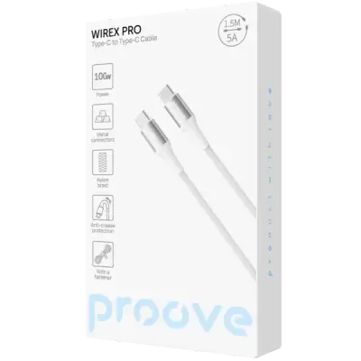 Proove Wirex Pro Type-C to Type-C Cable 1.5M 100W