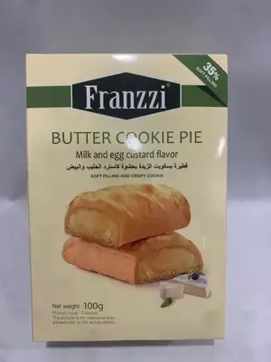 Franzzi Butter Cookie Pie Milk and Egg Custard Flavor