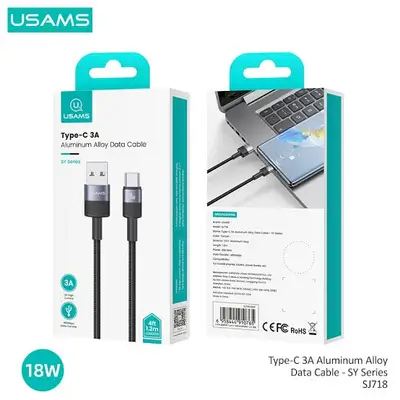 USAMS SY Series Type-C 3A Aluminum Alloy Data Cable
