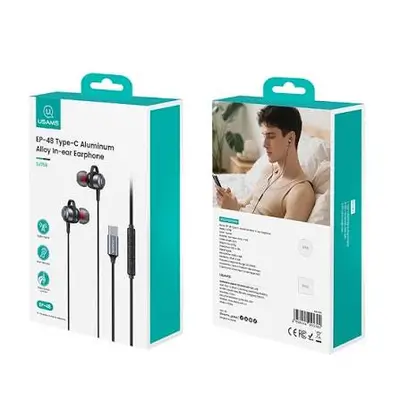 USAMS EP-48 Type-C Aluminum Alloy In-ear Earphone