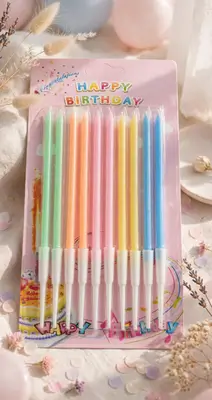 Dv Colored Candles 12 Pcs