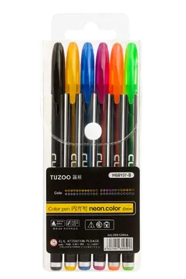 Tuzoo Colors Pens, 6 Pieces
