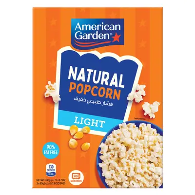 American Garden Microwave Natural Lite Popcorn