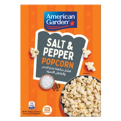 American Garden Microwave Sea Salt & Pepper Popcorn