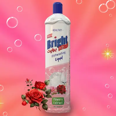 Bright Dishwashing Liquid Flowers Extract